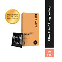 Bold Care Ultra Thin Long Last Condoms- With Benzocaine 4.5% - Lubricated - Pack Of 10