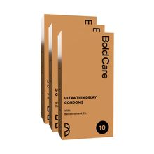 Bold Care Ultra Thin Long Last Condoms - Pack Of 3