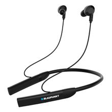 Blaupunkt BE200 Neckband with 100H Long Playtime, Vibration Alert with Real Time Monitoring (Black)