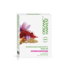 Organic Harvest Kumkumadi Radiance Facial Kit For Women With Saffron, Oat Milk & Sandalwood Extract