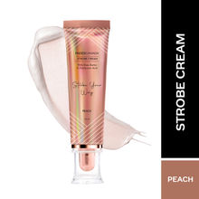 Faces Canada Strobe Cream, Peach - Primer + Highlighter + Moisturizer With Hyaluronic Acid