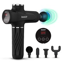 beatXP Bolt Go Massage Gun Body Massager Machine for Pain Relief Touch Display - Jade Black