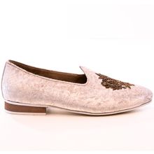 Monkstory Opulenza Embroidered Mojri - Moon White