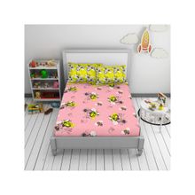 CORE Designed by SPACES Disney Cotton Breathable Machine Washable Great Value Double Bedsheet - Pink