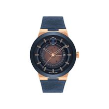 Movado Men Quartz Navy Blue Round Shape Dial Watch - 3601005 (M)