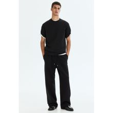 H&M Men Black Loose Fit Sweatpants
