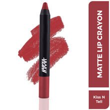 Nykaa Matte-illicious Lip Crayon Lipstick with Free Sharpener - Kiss N Tell 06