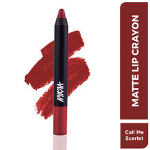 Nykaa Matte-illicious Lip Crayon Lipstick with Free Sharpener - Call Me Scarlet 14