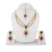 Anika's Creation Exclusive Jewellery Set with Maang Tikka
