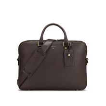 Da Milano Genuine Leather Brown Laptop Bag