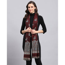 Monte Carlo Womens Printed Wine Stole