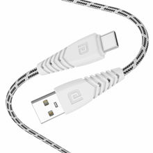 Portronics Konnect Spydr Type C Cable with 3.0A Output, Fast Data Sync, 2M Length,(White)