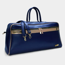 Modern Myth Voyager Blue & Rosegold Travel Bag