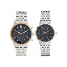 Titan NM17342569KM01 Blue Dial Analog Watch For Couple