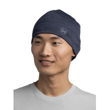 Buff Unisex Blue Merino Lightweight Solid Beanie