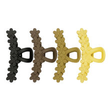 Matra Large Floral Matte Hair Claw Clip Clutcher - Pack of 4