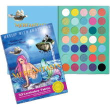 Rude Cosmetics Merfantasia 35 Eyeshadow Palette, Book 8-Book 8