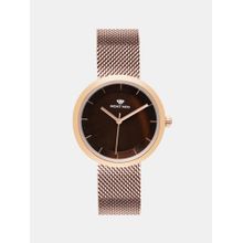Mont Neo Women Brown Analog Stainless Steel Watch 9002T-B3306 (M)