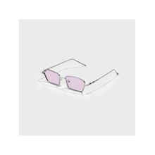 SAM AND MARSHALL Darian Uv Protection Pink Rectangle Sunglass for Unisex-Darian_Pink_20073