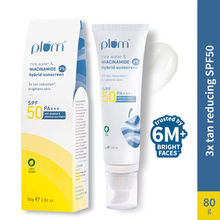 Plum Bestselling 2% Niacinamide & Rice Water SPF 50 PA+++ Sunscreen, For Oily, Normal & Dry Skin