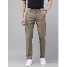 GENIPS Mens Light Brown Cotton Caribbean Slim Fit Trouser