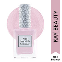 Kay Beauty Nail Nourish Glitter Pastel Nail Enamel Polish- Pink Stardust