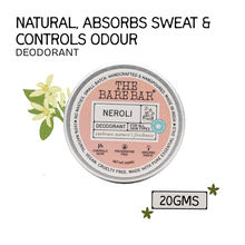 The Bare Bar Neroli Deodorant - Citrus floral solid deo with gentle sweat and odor control