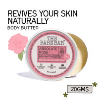 The Bare Bar Absolute Rose Body Butter - Rose-scented moisturizer with clean, rich formula