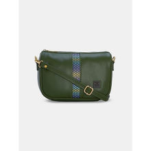 ESBEDA Green Color Classic Boxy Sling Bag For Women (M)