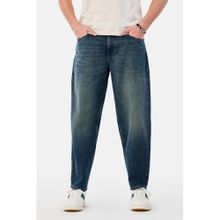 Snitch Blue Denim Relaxed Casual Jeans for Men