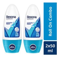 Rexona Shower Fresh Underarm Odour Protection Roll On Combo - Pack Of 2