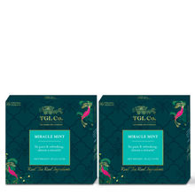 TGL Co. Miracle Mint Herbal Tea Bags (Pack of 2) Refreshing Aroma of Peppermint Relives Stress