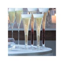 LSA INTERNATIONAL Hollow Stem Champagne Flutes Transparent