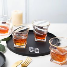 The Artment Impressionist Swirl of Passion Set of 4 Crystal Glasses - 320 ml