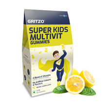 Gritzo Super Kids Multivit Gummies - Natural Lemon Flavour