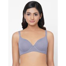 Wacoal Essentials Padded Wired Cotton Comfortable T-Shirt Bra Purple