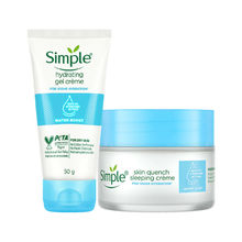 Simple Day Cream + Night Cream Water Boost Hydration Heros