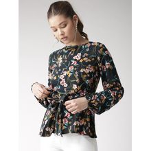 Twenty Dresses By Nykaa Fashion Knotted In Florals Top