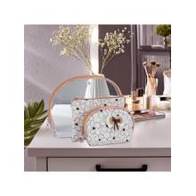 NFI Essentials Women Transparent Solid PU 3 Vanity Bag (Pack of 3)