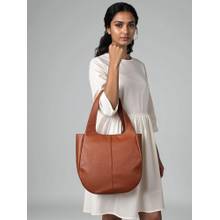 Twenty Dresses by Nykaa Fashion Women Tan Solid PU Shoulder Bag