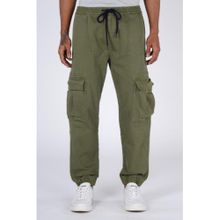 Levi's Mens Olive Loose Fit Cargo Joggers