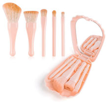 Kazarmaa Sea Shell Makeup Brushes With Mirror - Pink