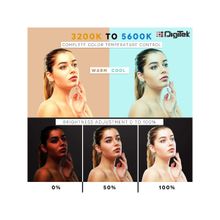 Digitek (DRL-18HC9) Professional 18" inch Ring Light with Big Light Stand for Mobiles & Cameras