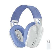 Logitech G435 Light Speed and Lightweight Gaming Bluetooth Wireless Over Ear Headphones (White)