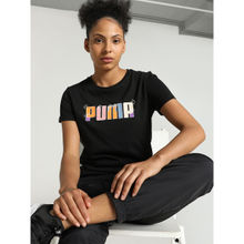 Puma Essentials+ Graphic Women Black T-Shirt