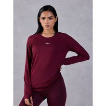 Kica Regular Fit Basic Full Sleeve T-Shirt with a Round Neck