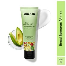 Quench Vitamin E SPF 50+ PA++++ Sunscreen With Avocado For Glowing Skin