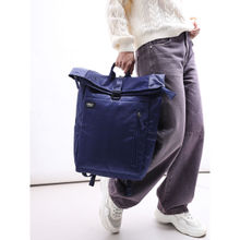 ONLY Navy Blue Solid Backpack
