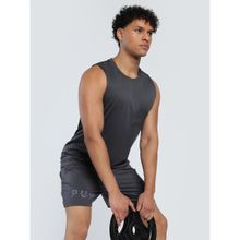 Puma Train All Day Big Logo Training Mens Grey Tank Top