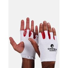 Omtex Cricket White Inner Gloves Cut Fingures - Academy
